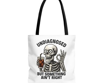 Skelett Tragetasche: Halloween Geschenk, umweltfreundliches Polyester