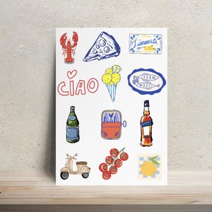 Ciao Baby Onesie Decorating Kit | Baby Shower Activity | Onesie Making Station | Iron On Transfers | Ciao Bambino, Italy