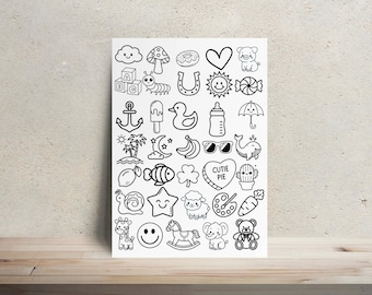 Kit para crear monos con calcomanías termoadhesivas: barra de monos DIY para baby shower