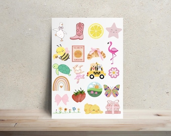 Kit para hacer monos con plancha, tema de niña - A todo color: Actividad DIY para baby shower, barra de monos