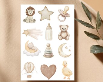 Onesie Making Station Neutral Baby Theme - Full Color: DIY Baby Shower Activity, Baby Shower Games, Onesie Bar