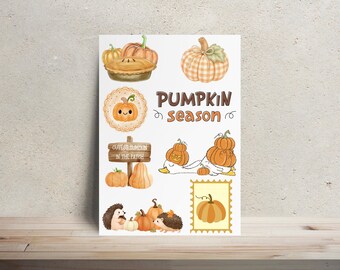 Kit de decoración de bodys con temática de calabaza / Transferencias termoadhesivas / Actividad para baby shower, juego, body personalizado, body de bebé a medida