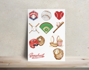 Kit de decoración para bodys de bebé con temática de béisbol / Transferencias termoadhesivas / Actividad para baby shower, juego, body personalizado, body de bebé a medida
