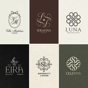 Custom Logo design | Luxury Monogram Logo | Minimalist Wedding Initials | Business Branding Logo Design | Personalized Logo Maker | Logos
