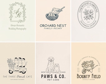 Custom Hand Drawn Logo, Custom Logo Design, Logo Design Custom For Business, Logo Design, Business Logo Design Logos, Logo, Photography Logo