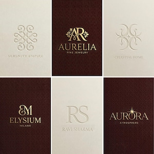 Benutzerdefinierte Monogramm Logo-Design | Luxus Monogramm Logo | Minimalistische Hochzeits-Initialen | Business Logo | Individuelles Logo-Design | Logo-Erstellung | Logo