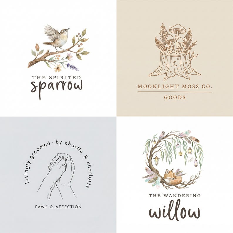 Custom Hand Drawn Logo, Logo Design, Logo Design Custom for Business ...
