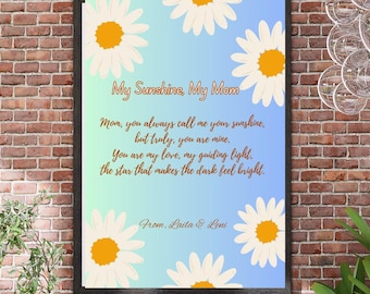 Editable Mother’s Day Poem Printable for Mom | Customizable Digital Download | Instant Download Mom Gift | Personalized Poem Wall Art