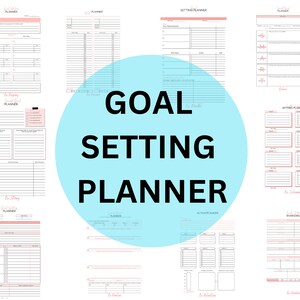 PRINTABLE: Goal Setting Planner-10 pages DIGITAL DOWNLOAD
