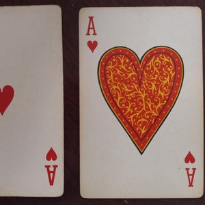 Valentine | Cartas de baralho Ace | 21 ás de copas coleção instantânea de tipos de fontes de cartas de baralho Aces colagem ATC suprimentos Cartões de visita DIY