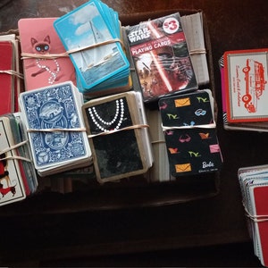 Vintage & Modern Playing Card Bundle: Art Supply Stash Pack - Etsy