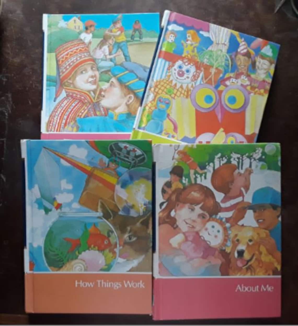 Vintage children's book set Childcraft books volume set Etsy
