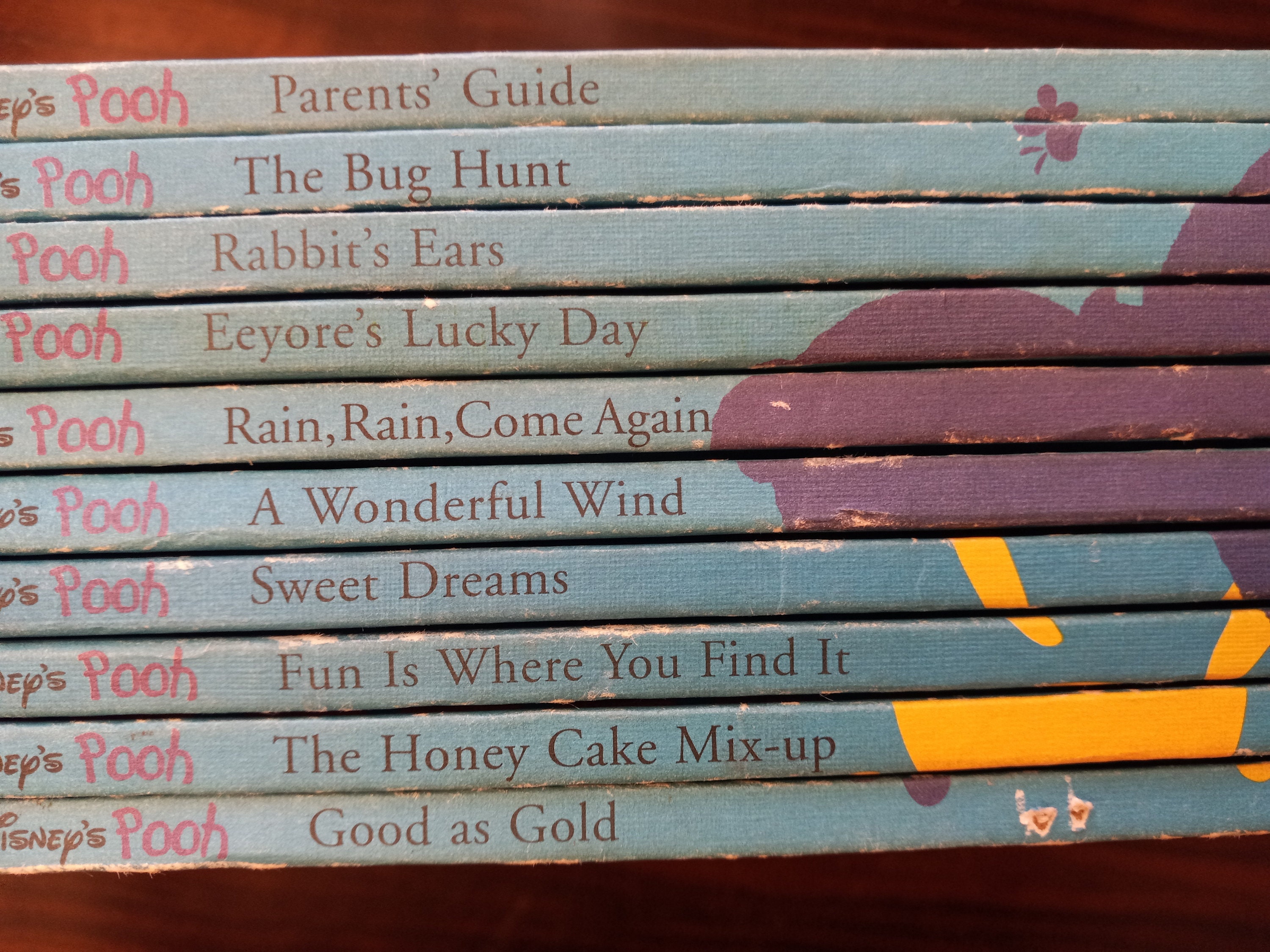 Vintage Winnie the Pooh Books: 1990s Children's Library Decor