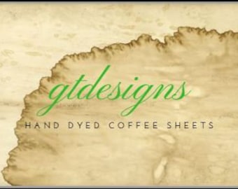 12 kaffeefarbene druckbare Papiere | digital gefärbtes Papier | Journalpapier | druckbares Kaffee gefärbtes Papier | Junk-Journal Papier