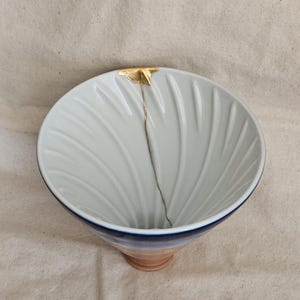 Kintsugi Ceramic Repair Service: Genuine 22k Gold & Lacquer, Natural, Food Safe
