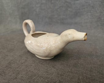 Jarra de crema con forma de pájaro • Reparación Kintsugi de oro de 22 quilates • Wabisabi • Laca natural • Plato restaurado apto para alimentos