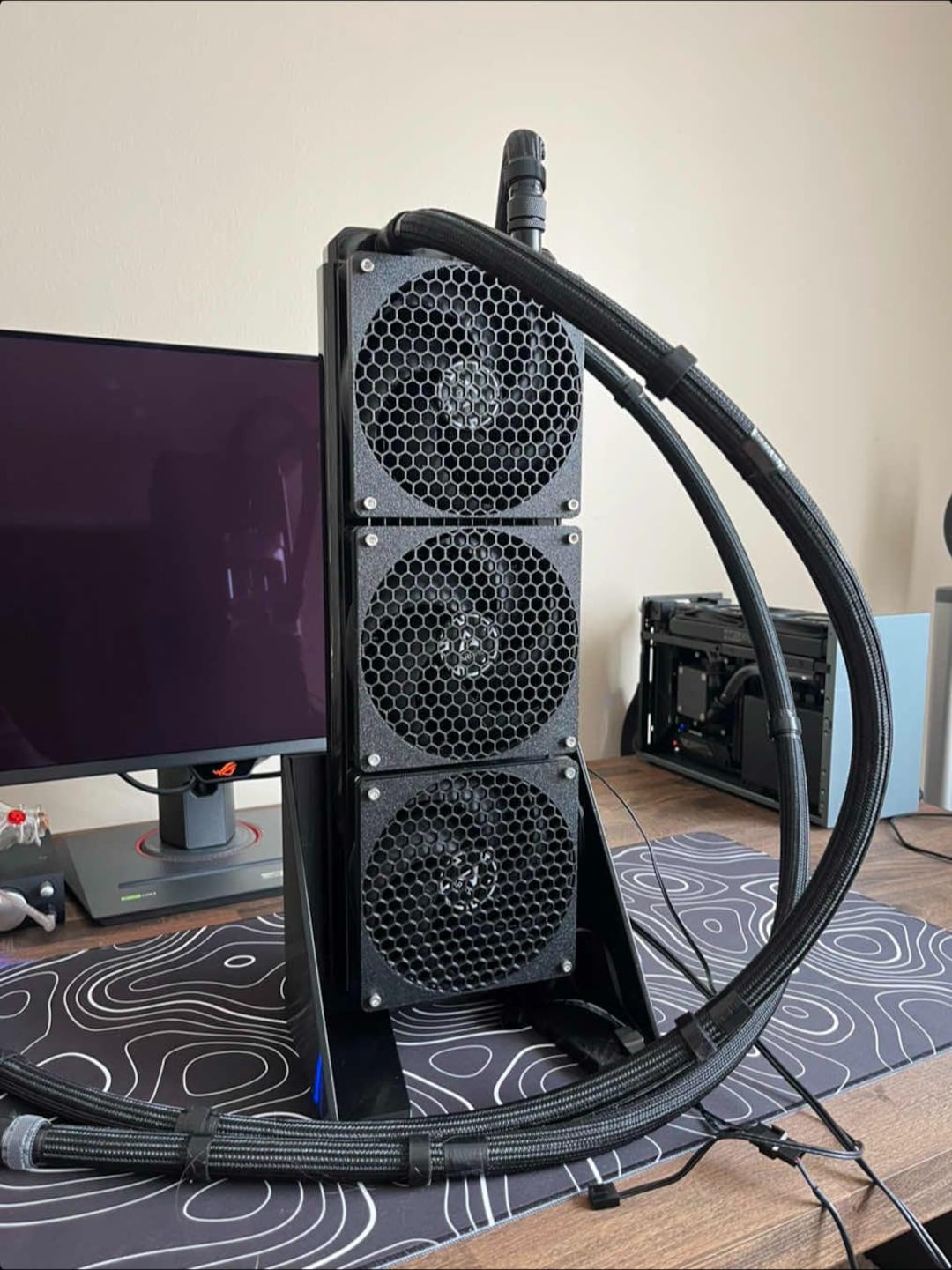 External Radiator Station External Vertical Radiator Stand for Watercooling - STL Files - Etsy