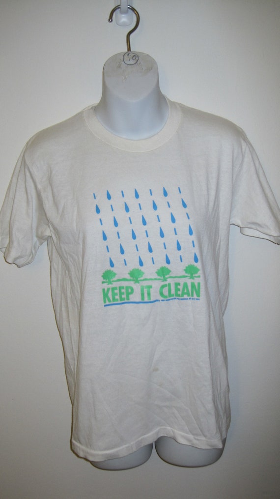 Vintage  90's " Keep It Clean T-Shirt" - image 1