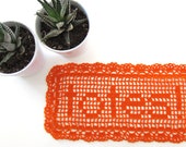Orange Totes Doily
