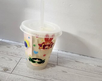 Poederdonsbeker meisjes kinder | Plastic beker voor meisjes 16 oz
