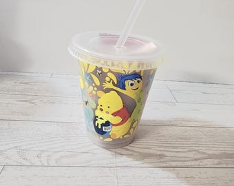 Vaso de plástico para niños Winnie the Pooh y Inside Out de 16 oz