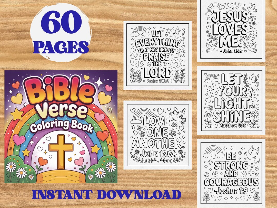Bible Verse Coloring Book for Girls,60 Page Faith Coloring Book ...