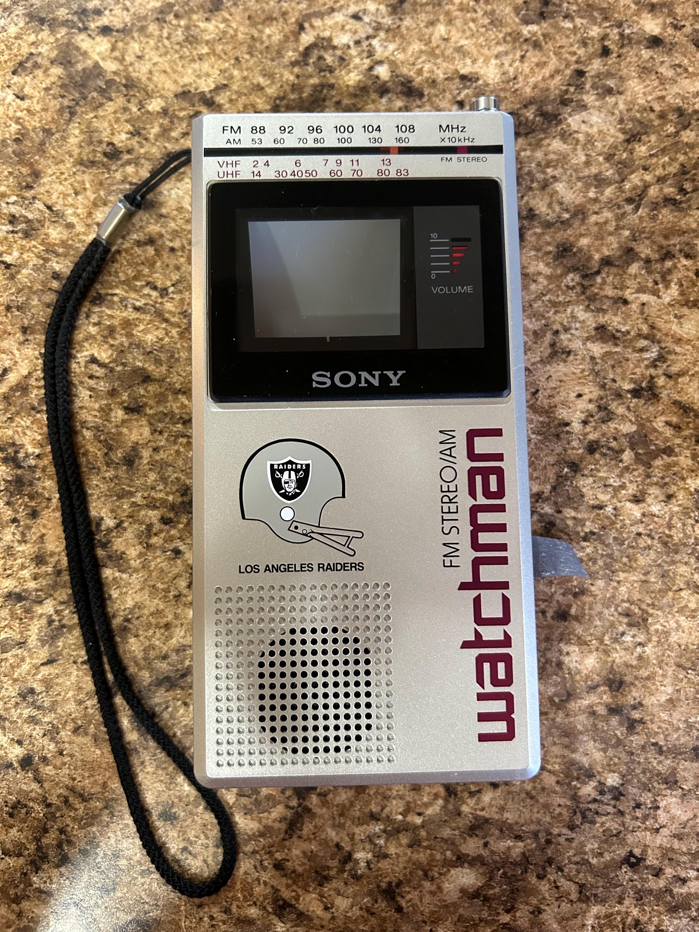SONY watchman FDL-33S ジャンク Sony Watchman Fd-2a Handheld Portable Flat Black White TV 80s