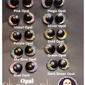 Opal Essence Collection Veiligheidsogen: gehaakte amigurumi knuffel - 16 - 35 mm