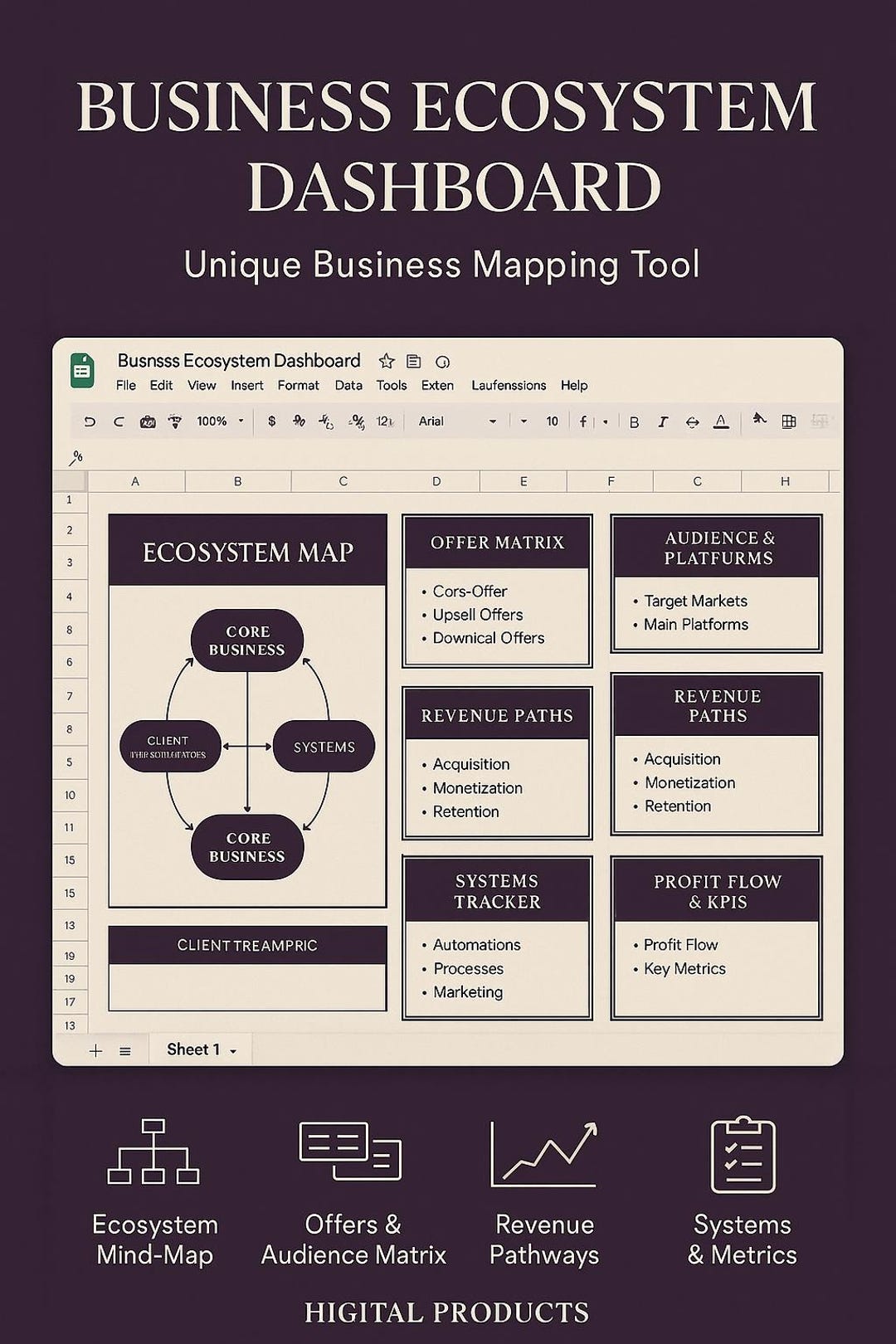 Business Ecosystem Dashboard | Unique Business Mapping Tool | Digital ...