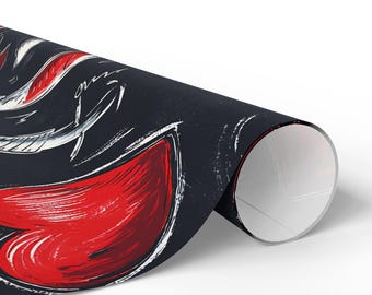 Papel de regalo con temática médica: diseño único, estampado vibrante