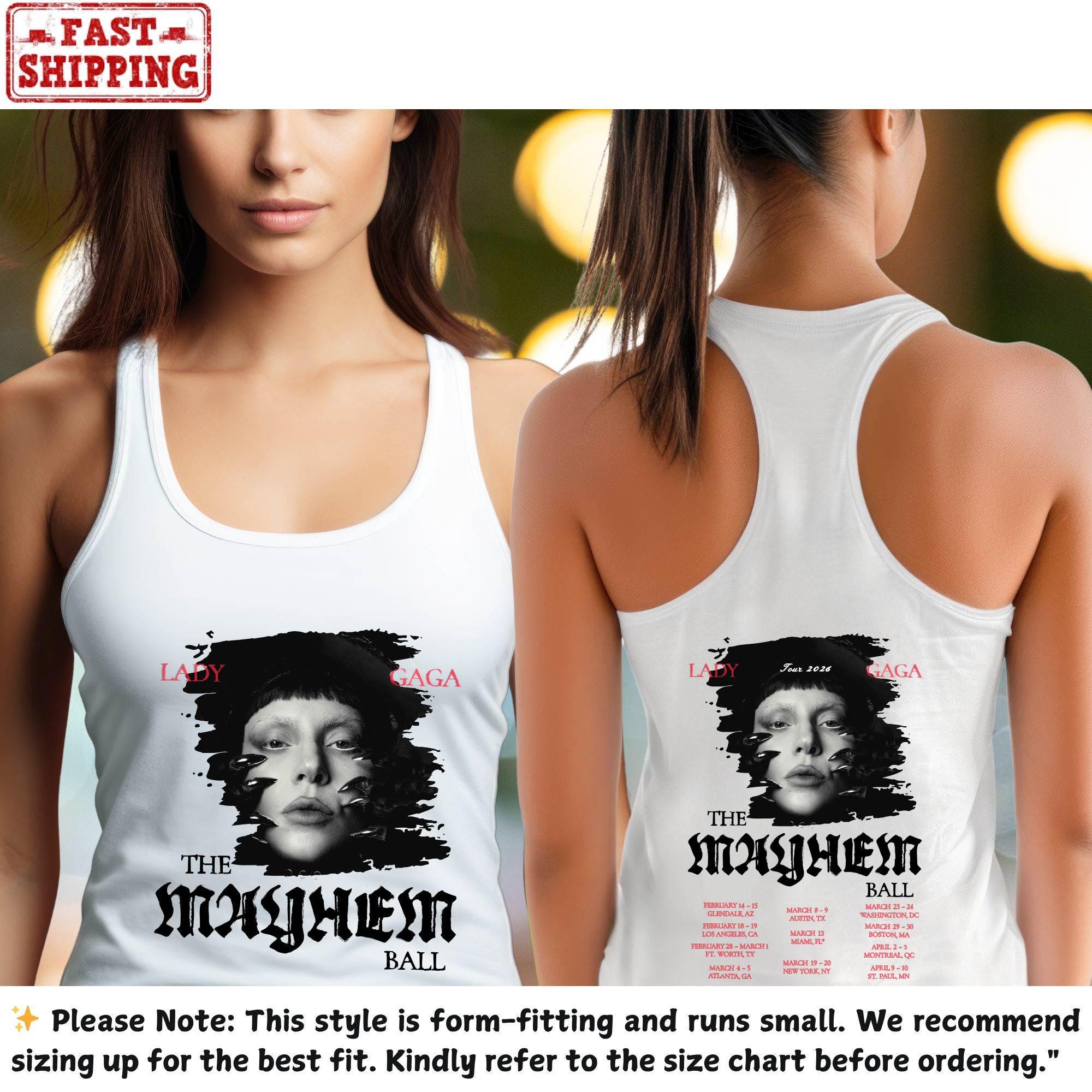 Lady Gaga Mayhem Tank - Etsy