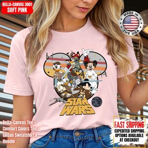 Disney Star Wars Shirt, Mandalorian Sweatshirt, Darth Vader Comfort Colors Shirt, Chewbacca Shirt, Star Jedi Shirt, Luke Skywalker Tee image 9