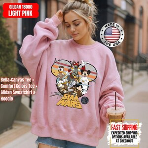 Disney Star Wars Shirt, Mandalorian Sweatshirt, Darth Vader Comfort Colors Shirt, Chewbacca Shirt, Star Jedi Shirt, Luke Skywalker Tee image 11