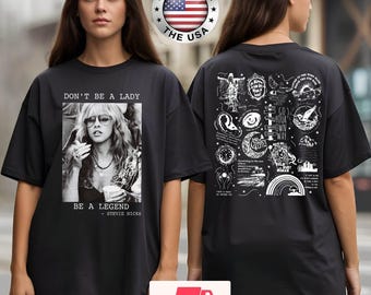 Stevie Nicks Shirt, Don't Be A Lady Be A Legend Comfort Colors Shirt, Limited Stevie Nicks Retro T-Shirt, Stevie Nicks Sweatshirt Hoodie