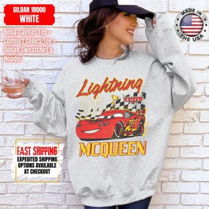 Vintage Lightning McQueen Comfort Colors Shirt, Disney Pixar Cars Shirt, Retro McQueen Graphic Tee, Disney Family Vacation Trip Shirt 2026 image 7