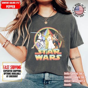 Disney Star Wars Shirt, Mandalorian Sweatshirt, Darth Vader Comfort Colors Shirt, Chewbacca Shirt, Star Jedi Shirt, Luke Skywalker Tee image 14