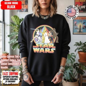 Disney Star Wars Shirt, Mandalorian Sweatshirt, Darth Vader Comfort Colors Shirt, Chewbacca Shirt, Star Jedi Shirt, Luke Skywalker Tee image 15