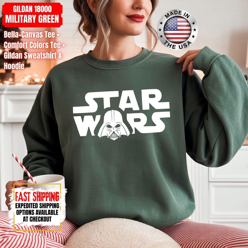 Disney Star Wars Shirt, Mandalorian Sweatshirt, Darth Vader Comfort Colors Shirt, Chewbacca Shirt, Star Jedi Shirt, Luke Skywalker Tee image 16