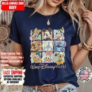 Comfort Colors Walt Disneyworld Retro Shirt, Vintage Disneyworld Tee, Mickey and Friends Vacation T-Shirt, Disney 2026 Trip Outfit image 11