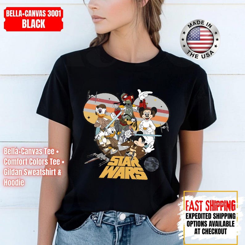 Disney Star Wars Shirt, Mandalorian Sweatshirt, Darth Vader Comfort Colors Shirt, Chewbacca Shirt, Star Jedi Shirt, Luke Skywalker Tee image 13