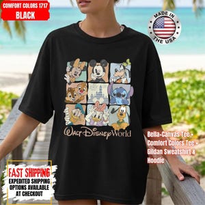 Comfort Colors Walt Disneyworld Retro Shirt, Vintage Disneyworld Tee, Mickey and Friends Vacation T-Shirt, Disney 2026 Trip Outfit image 14