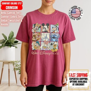 Comfort Colors Walt Disneyworld Retro Shirt, Vintage Disneyworld Tee, Mickey and Friends Vacation T-Shirt, Disney 2026 Trip Outfit image 15