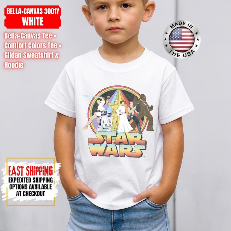 Disney Star Wars Shirt, Mandalorian Sweatshirt, Darth Vader Comfort Colors Shirt, Chewbacca Shirt, Star Jedi Shirt, Luke Skywalker Tee image 7