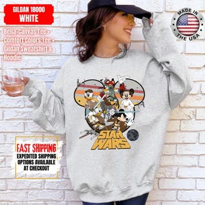 Disney Star Wars Shirt, Mandalorian Sweatshirt, Darth Vader Comfort Colors Shirt, Chewbacca Shirt, Star Jedi Shirt, Luke Skywalker Tee image 12