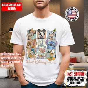 Comfort Colors Walt Disneyworld Retro Shirt, Vintage Disneyworld Tee, Mickey and Friends Vacation T-Shirt, Disney 2026 Trip Outfit image 5