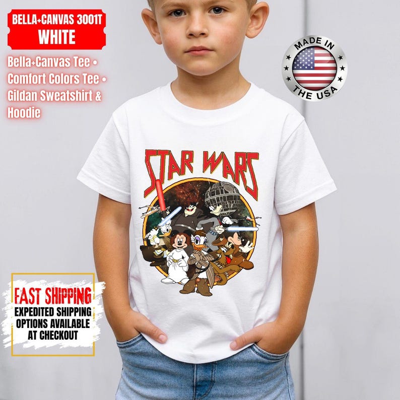 Disney Star Wars Shirt, Mandalorian Sweatshirt, Darth Vader Comfort Colors Shirt, Chewbacca Shirt, Star Jedi Shirt, Luke Skywalker Tee image 7