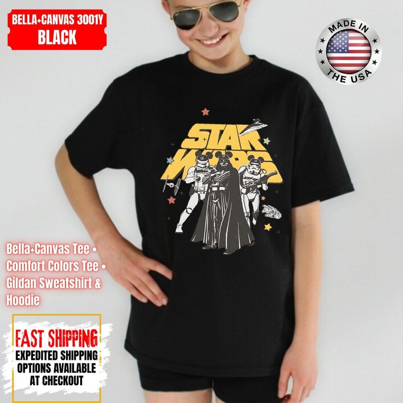 Disney Star Wars Shirt, Mandalorian Sweatshirt, Darth Vader Comfort Colors Shirt, Chewbacca Shirt, Star Jedi Shirt, Luke Skywalker Tee image 10