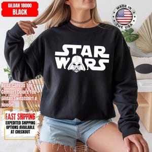 Disney Star Wars Shirt, Mandalorian Sweatshirt, Darth Vader Comfort Colors Shirt, Chewbacca Shirt, Star Jedi Shirt, Luke Skywalker Tee image 15