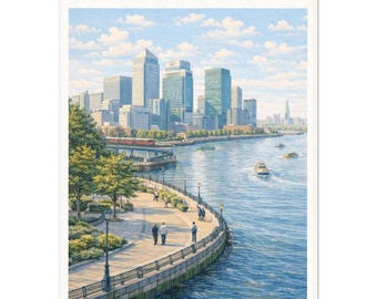 Canary Wharf Druck | London Wand Kunst | Reise Poster | Druck aus England