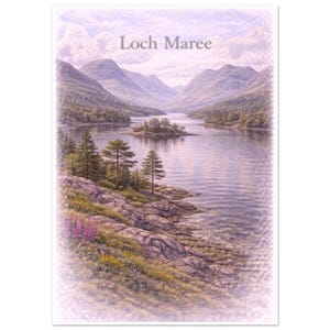 Loch Maree Art Print | Scottish Loch Wall Art